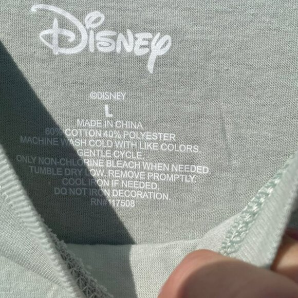 Disney size Large Top Short Sleeve green Bambi NWT - Picture 4 of 5